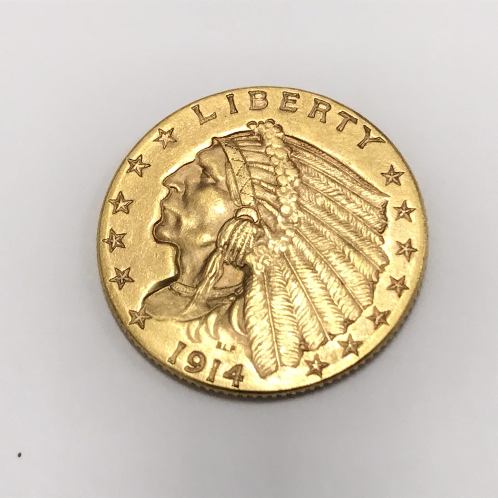 2.5ドル　インディアン金貨