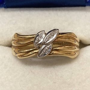 K18/Pt900 コンビリング