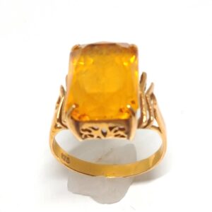 K18シトリン リング