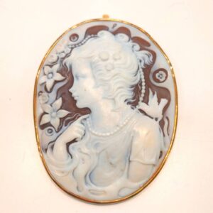 K18 カメオブローチ