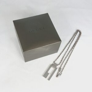GUCCI Gプレート SV925 ネックレス