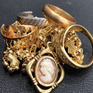 K18K14  Pt850リング・ネックレス