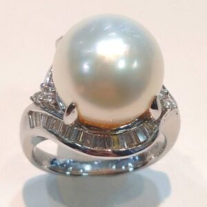 プラチナ　パールリング