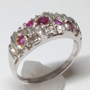 K14WG　ピンクサファイヤ　リング