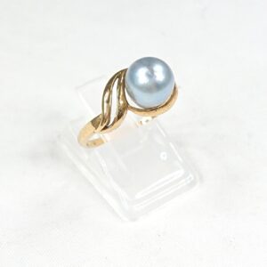 K18 パール付リング