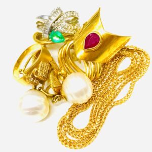 K18 Pt850 金 プラチナ ルビー エメラルド リング ネックレス ジュエリーアクセサリー おまとめ