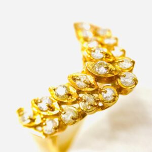 K18 ダイヤモンド 金 リング ジュエリーアクセサリー