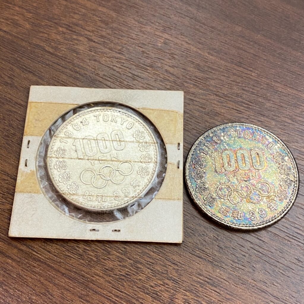 第一回東京オリンピック記念硬貨 1964年 昭和39年 千円硬貨 銀貨