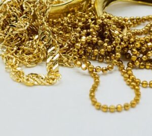 18金　ネックレス　リング