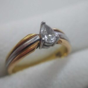 K18 Pt900 ダイヤモンドリング