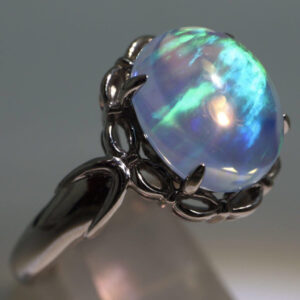 pt900 ウォーターオパールリング 2.01ct