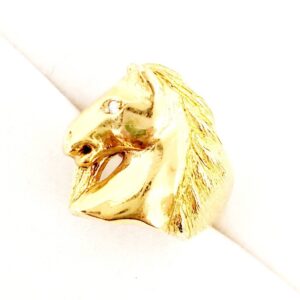 K18 メレダイヤ付き アンティークリング