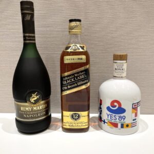 レミーマルタンなどウイスキー3本