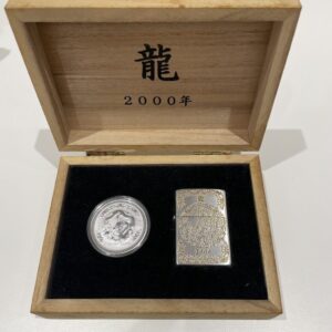 THE YEAR OF THE DRAGON 2000年 龍 ジッポ /  1ドル 1OZ 純銀コイン セット