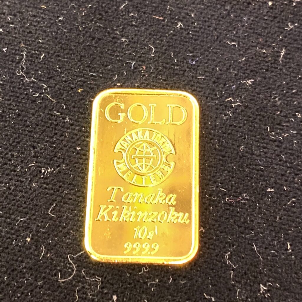 K24 インゴット ゴールド GOLD 金 999.9 フォーナイン 純金 田中貴金属