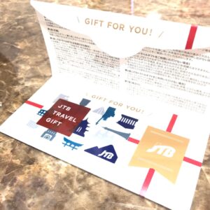 JTB TRAVEL GIFT カード 30000円分