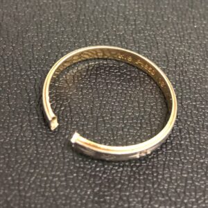 Pt950ベースK18コンビ リング