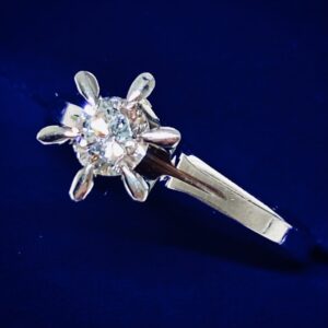 Pt900 ダイヤモンド付きリング