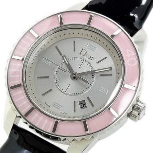 Christian Dior クリスチャンディオール 腕時計 クリスタル ピンク