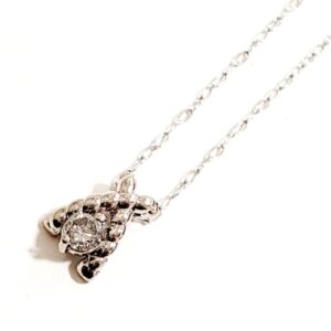 K18WG メレダイヤ ネックレス