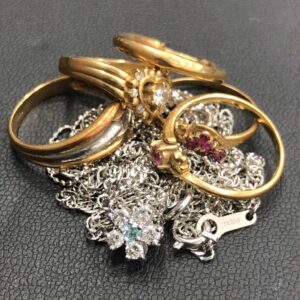 K18リング / プラチナ850ダイヤモンドネックレス