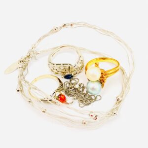 K18 Pt900 ダイヤモンド パール 色石 ジュエリー