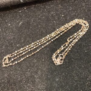 Pt850　ネックレス　プラチナ　貴金属　レディース　カジュアル　二連