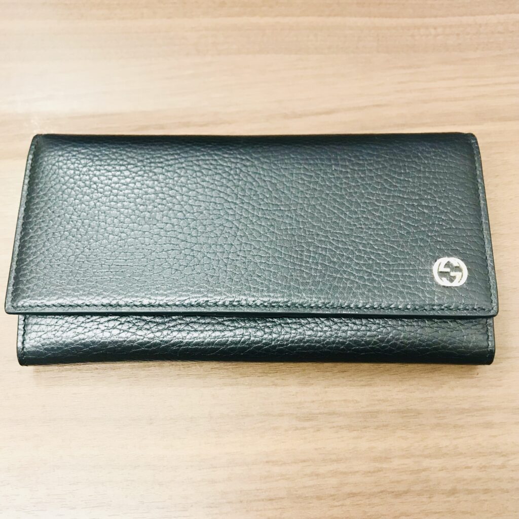 GUCCI◇長財布/レザー/GRN/449279・496334-