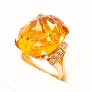 K18YG シトリンリング