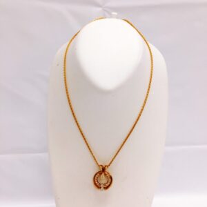 K18 0.37ct メレダイヤ付 ネックレス