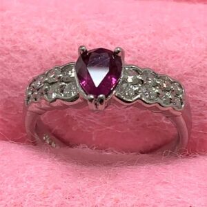 ルビーリング　pt900