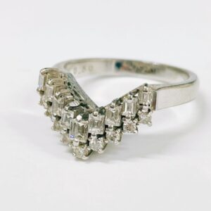 Pt900 リング メレダイヤ0.50ct付 リング