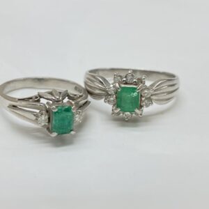 プラチナ エメラルド リング