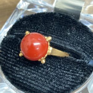 K18 リング サンゴ 18金 指輪 珊瑚