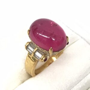 K18 石付き リング