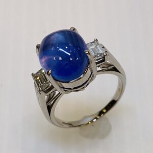 Pt900　サファイアリング