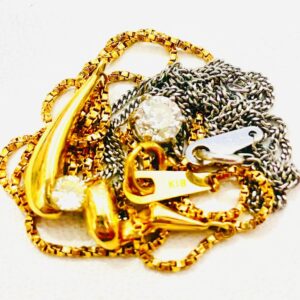 K18 Pt850 ネックレス ダイヤモンド アクセサリー