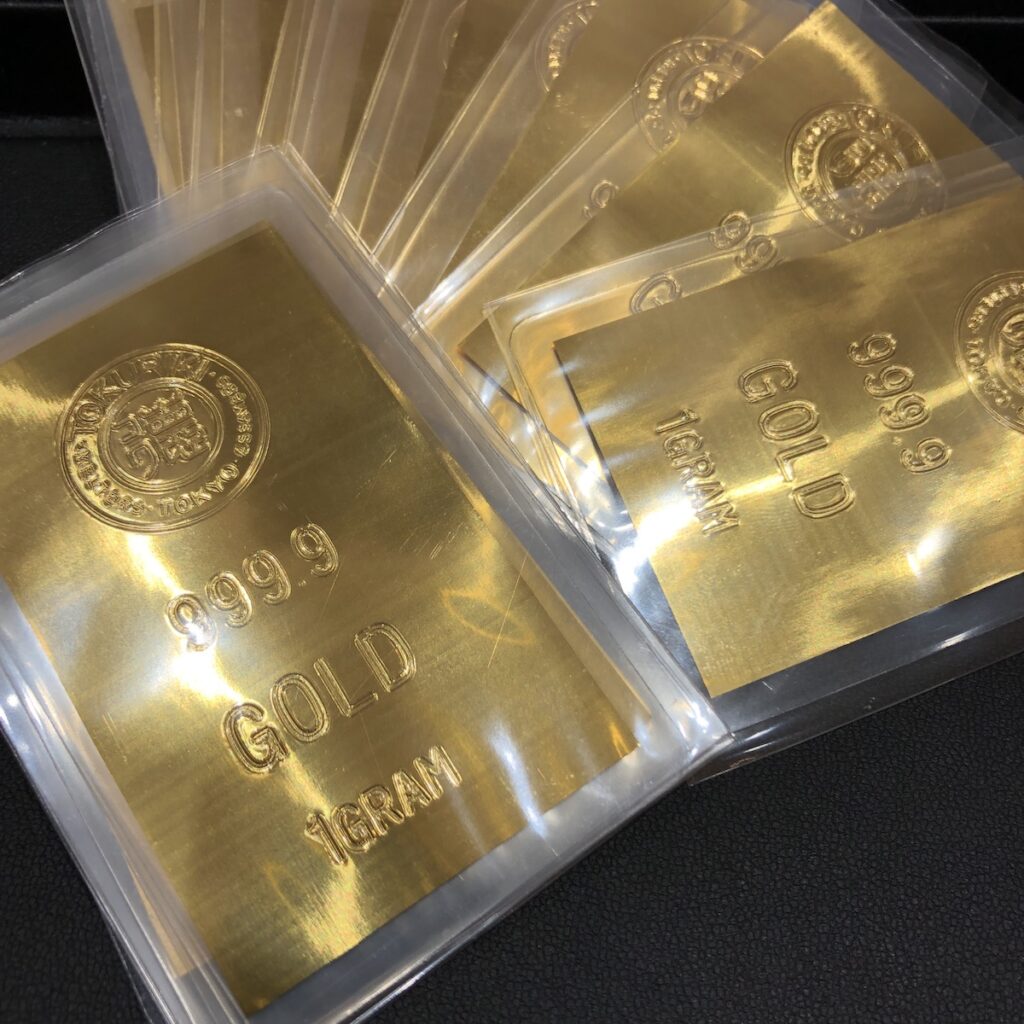 金インゴッド 1g板