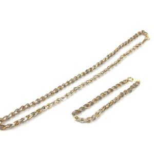 18金 プラチナ900 コンビ ネックレス＆ブレスレット
