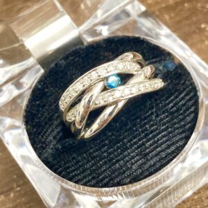 K18WG サファイア リング