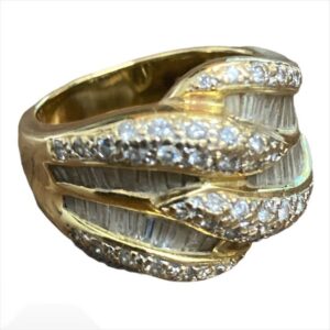 K18 リング メレ ダイヤ 18金