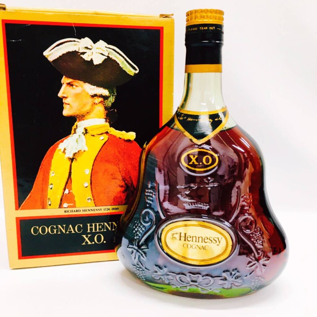 【古酒】1000ml HENNESSY X.O グリーンボトル　未開栓