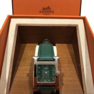 エルメス 腕時計 Hウォッチ ベルト社外 不動品
