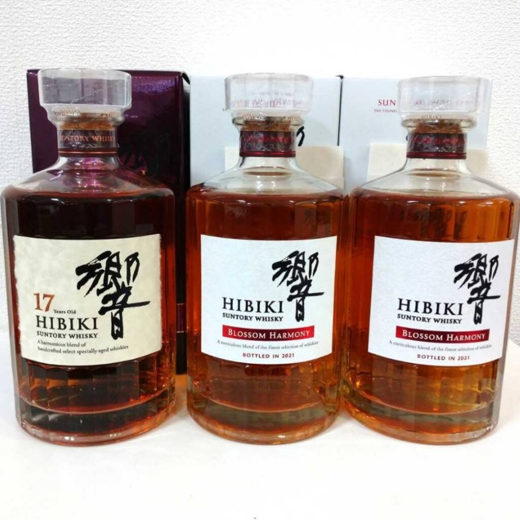 SUNTORY サントリー 響17年×1本 響ブロッサムハーモニー×2本の買取実績 | 買取専門店さすがや