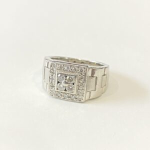 プラチナ　メレダイヤモンドリング