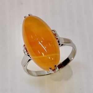 Pt900　カーネリアン　リング