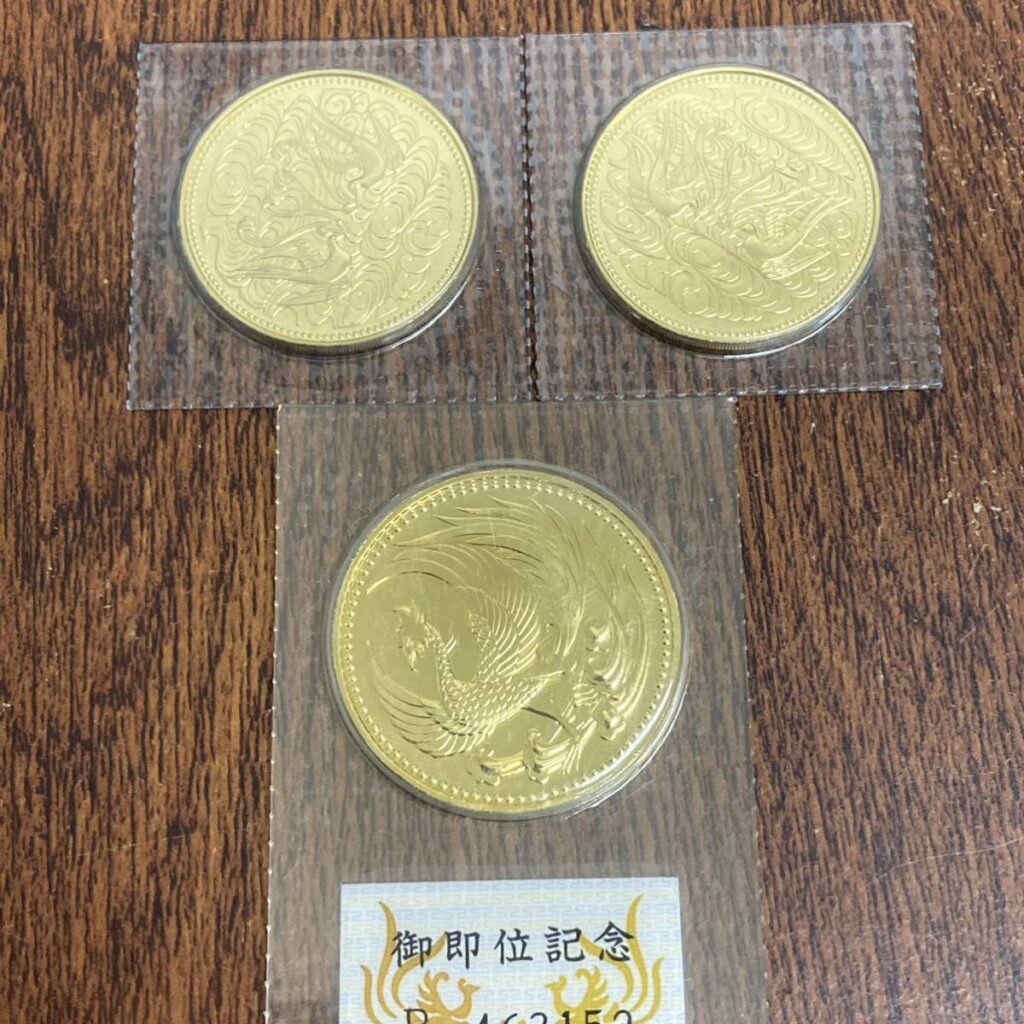 天皇陛下記念10万円金貨 純金コイン 純金硬貨 K24の買取実績 | 買取