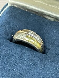 K18/Pt850 リング ゴールドプラチナコンビ リング