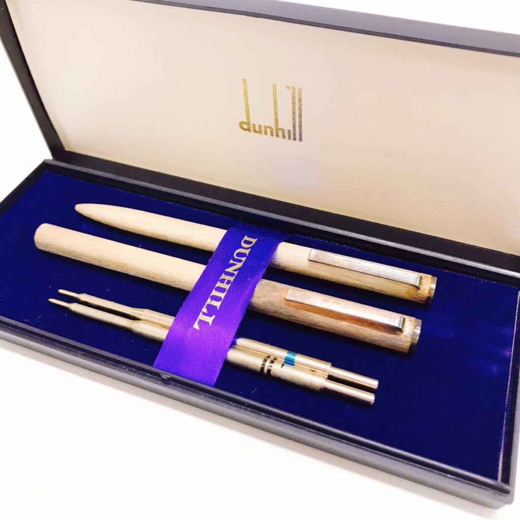 dunhill ダンヒル ペン先K14 万年筆 ボールペン セットの買取実績 