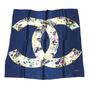 Chanel シャネル 大判スカーフ 宝石柄
